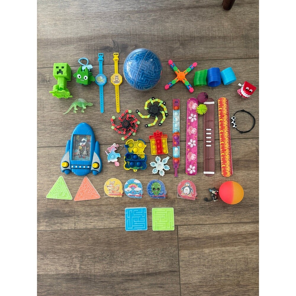 Lot of Fidget Toys and Novelty Items goodie bag